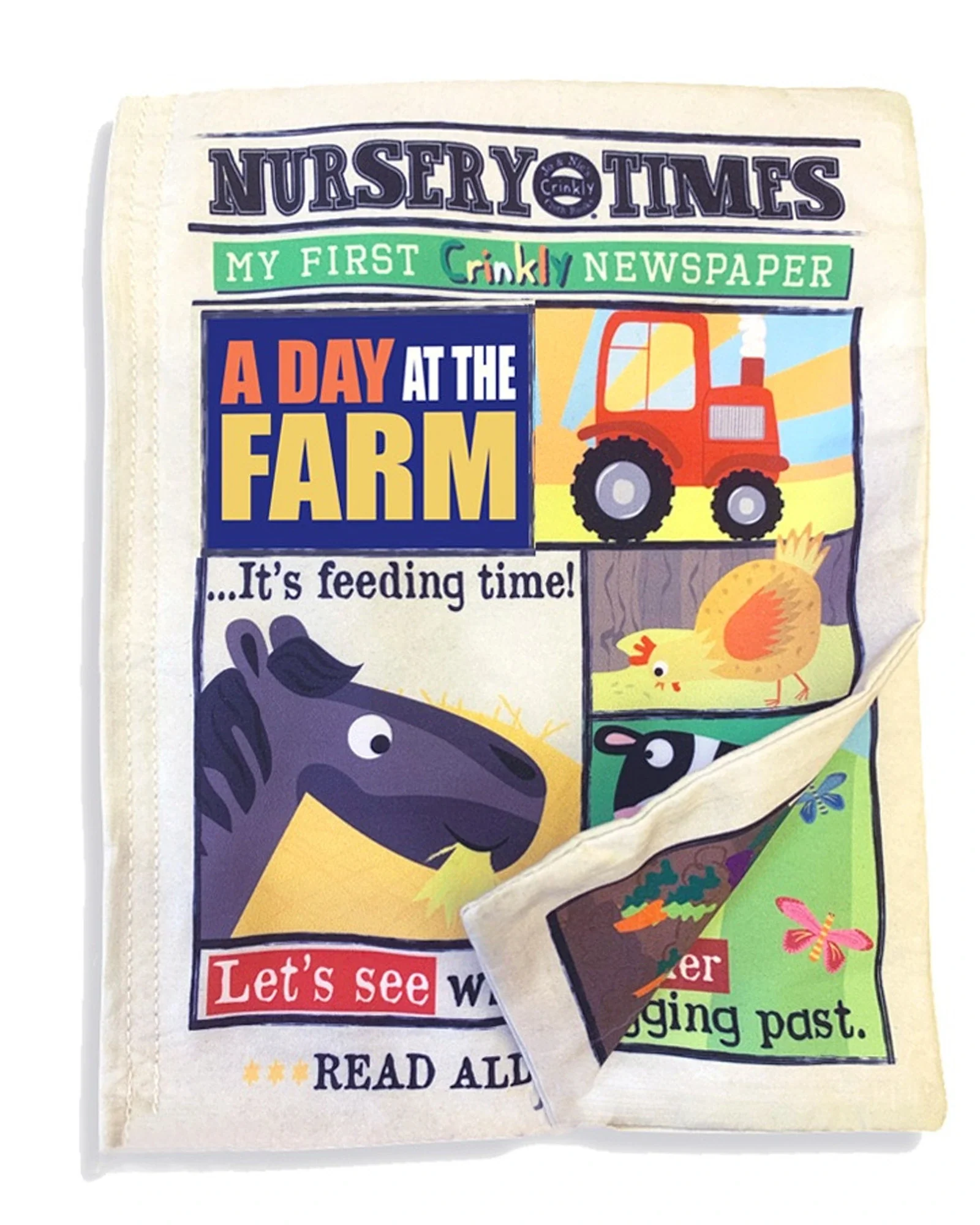 Jo & NicS Crinkly Cloth Books - Farm Animals