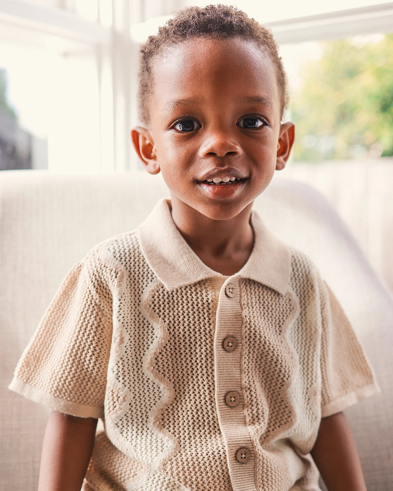 Kynd Baby Classic Mesh Knit Short Sleeve Shirt Shell - Size 00 - Image 3