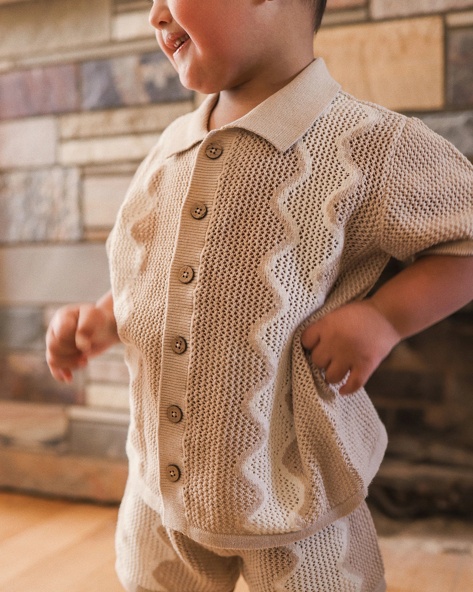 Kynd Baby Classic Mesh Knit Short Sleeve Shirt Shell - Size 00 - Image 5
