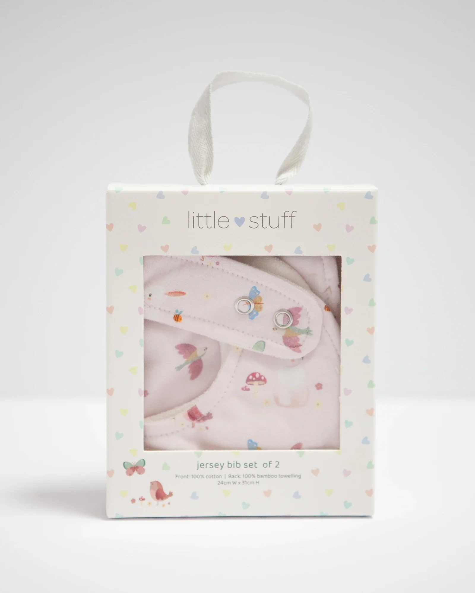 Butterfly Garden Jersey Bibs Set Of 2 - Image 2