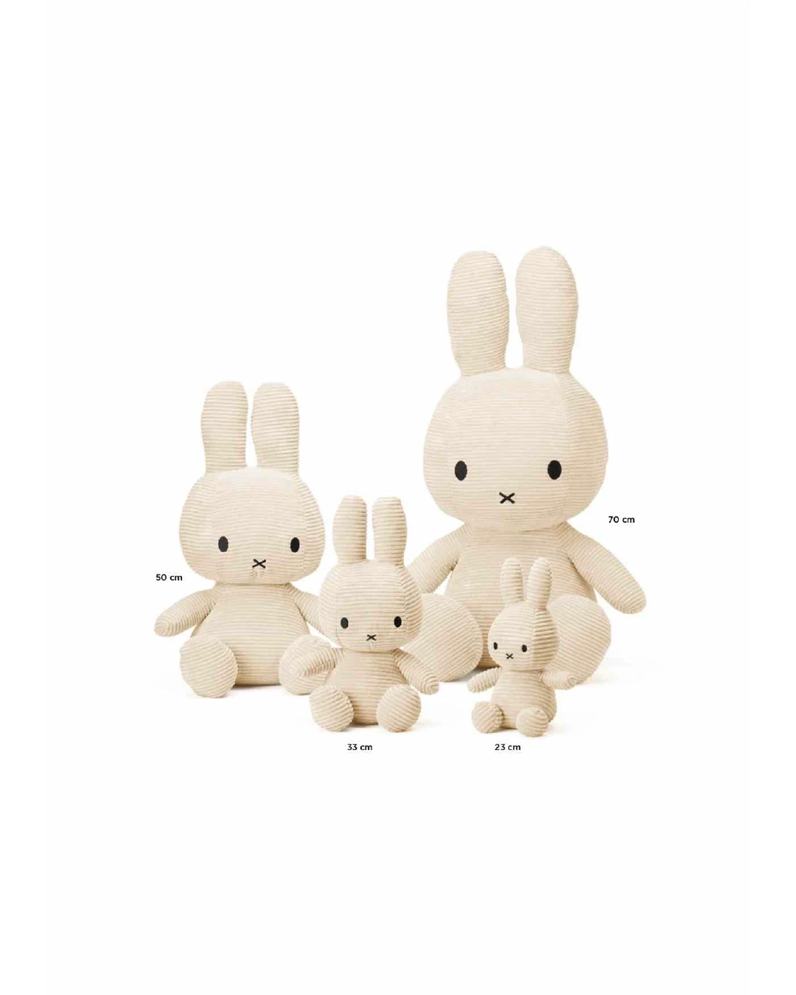 Miffy ECO Corduroy Offwhite 33cm - Image 3