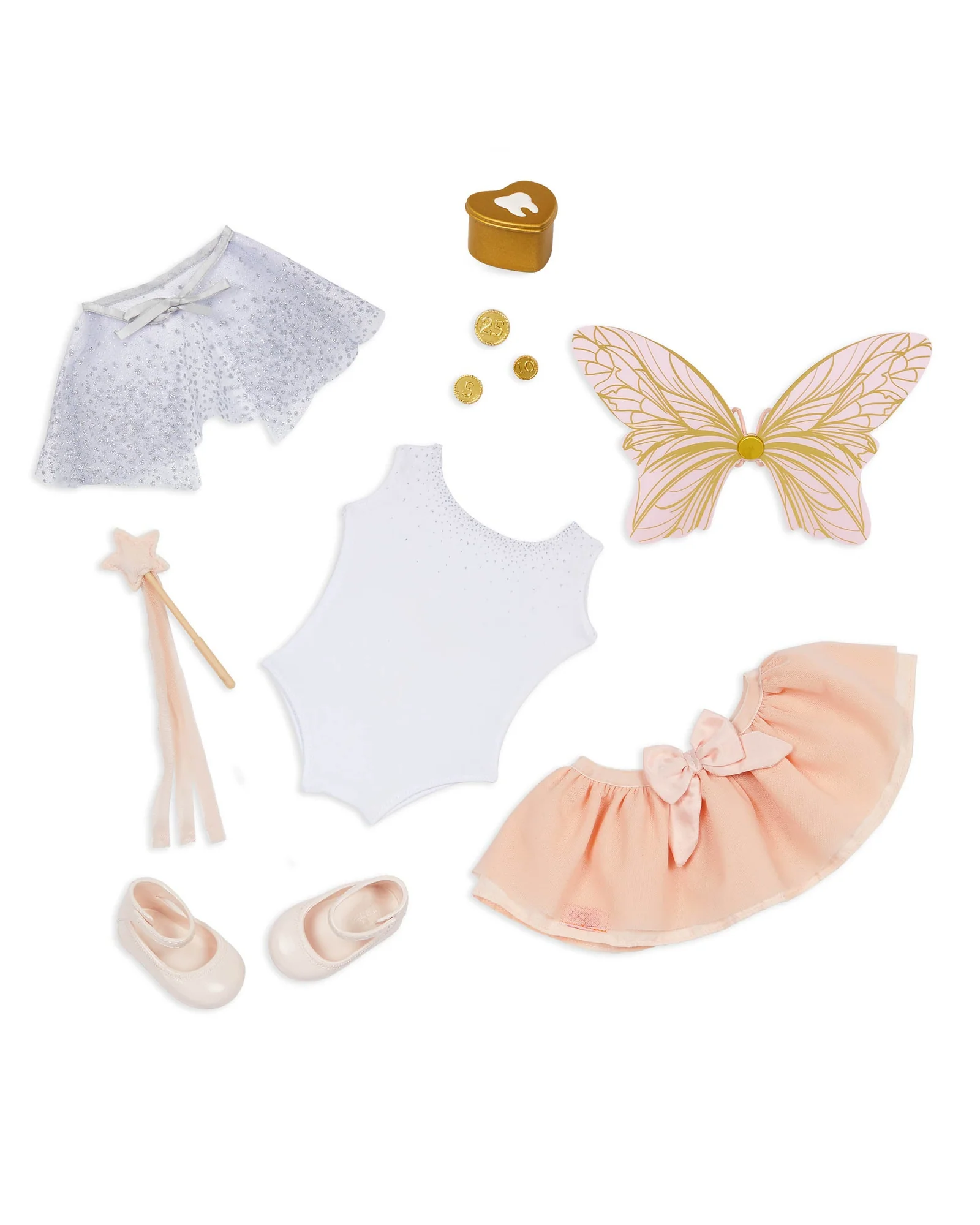 Deluxe Tooth Fairy Outfit with Wings and Accessories