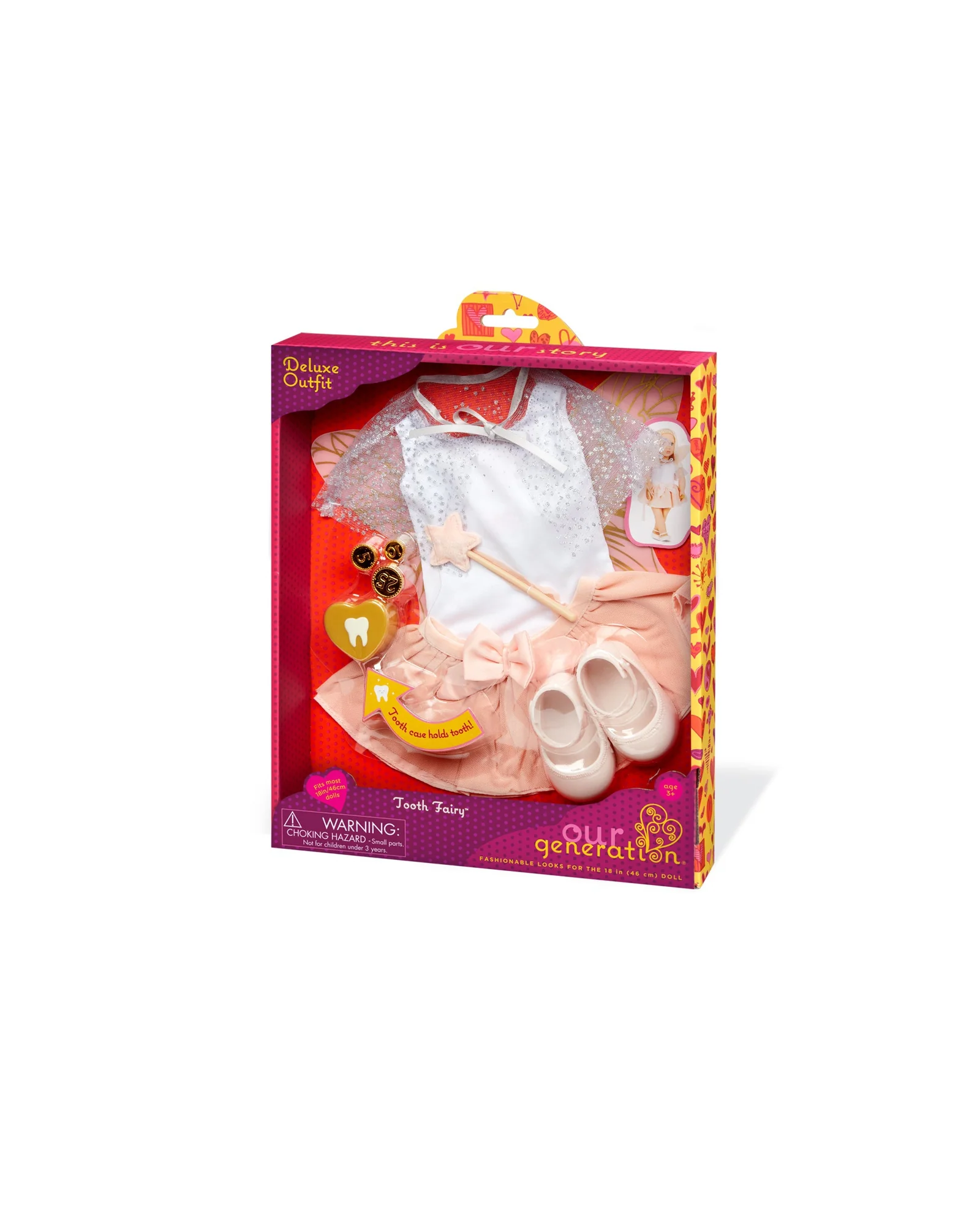 Deluxe Tooth Fairy Outfit with Wings and Accessories - Image 2