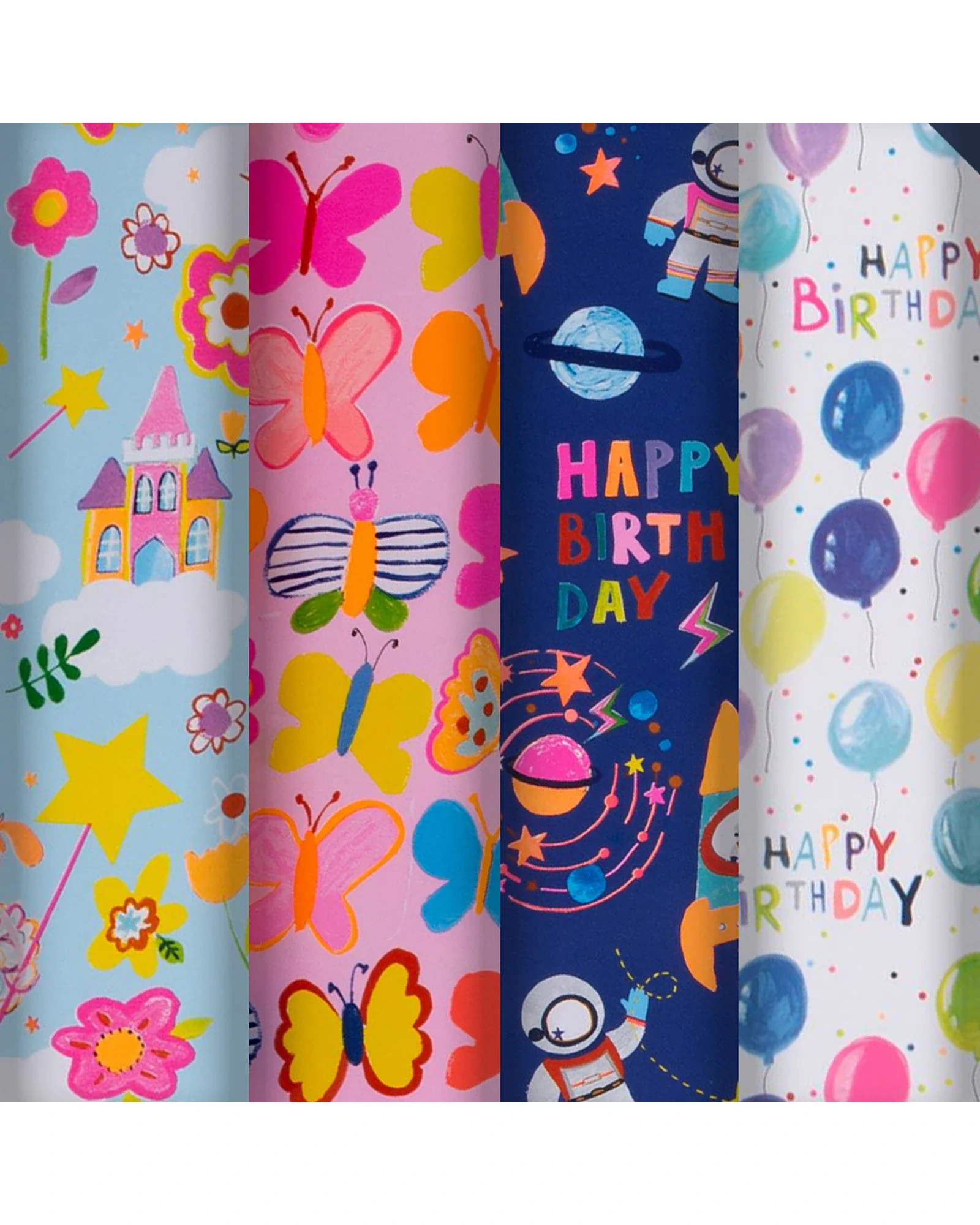 Waterlyn Glick Juvenile Assorted Roll Wrap 2M 4 Designs