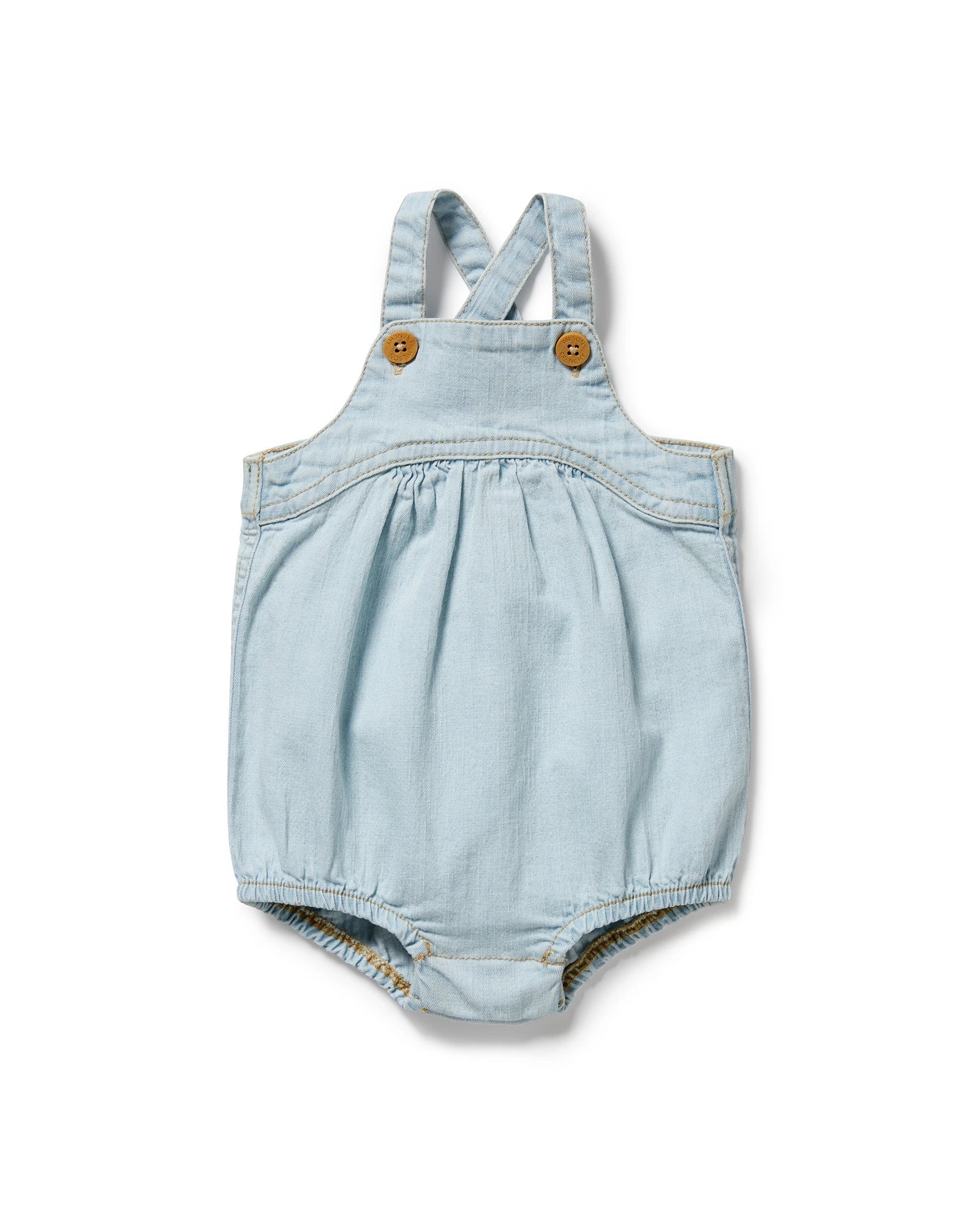 Wilson & Frenchy Organic Denim Bodysuit 12-18 Months