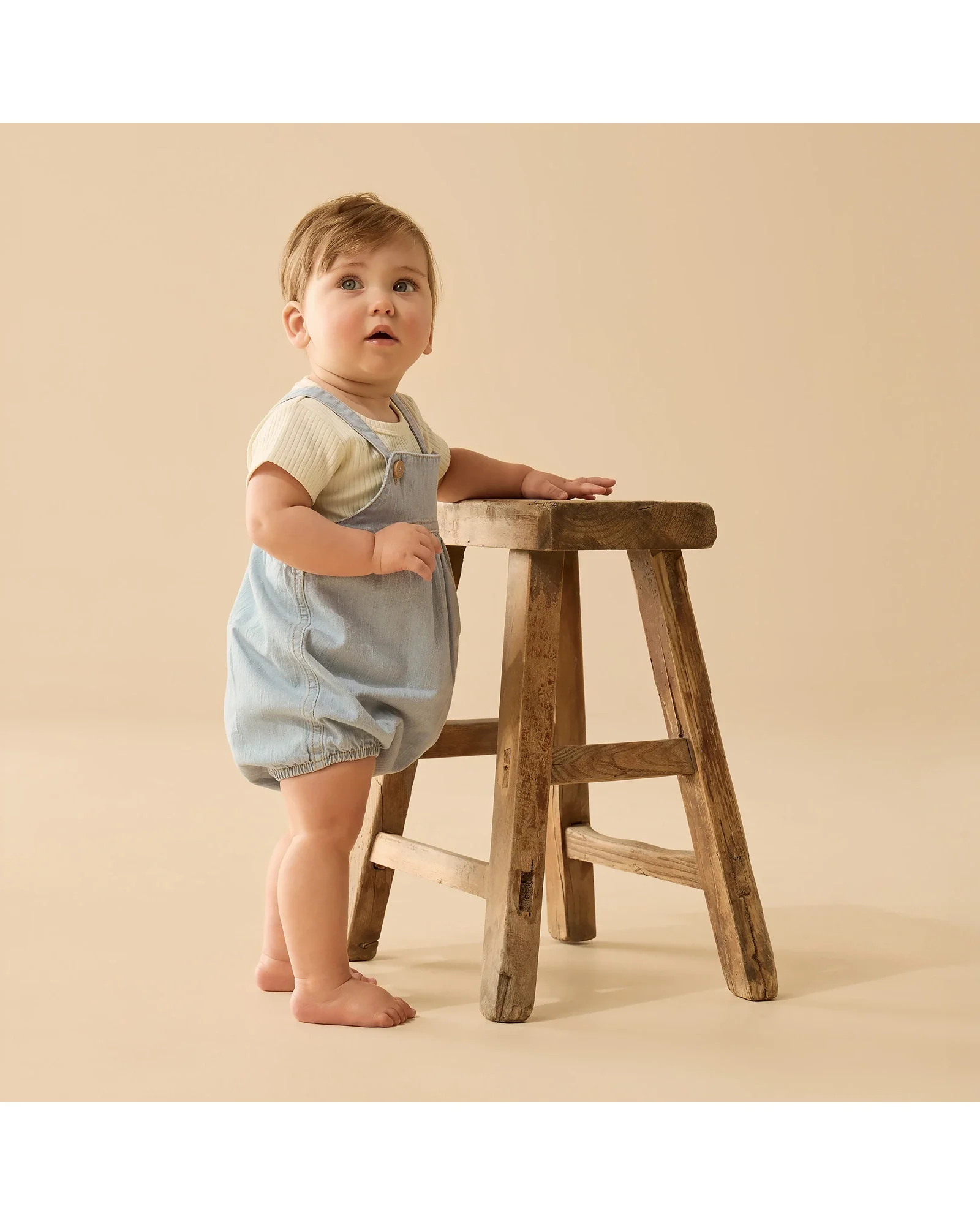 Wilson & Frenchy Organic Denim Bodysuit 12-18 Months - Image 2