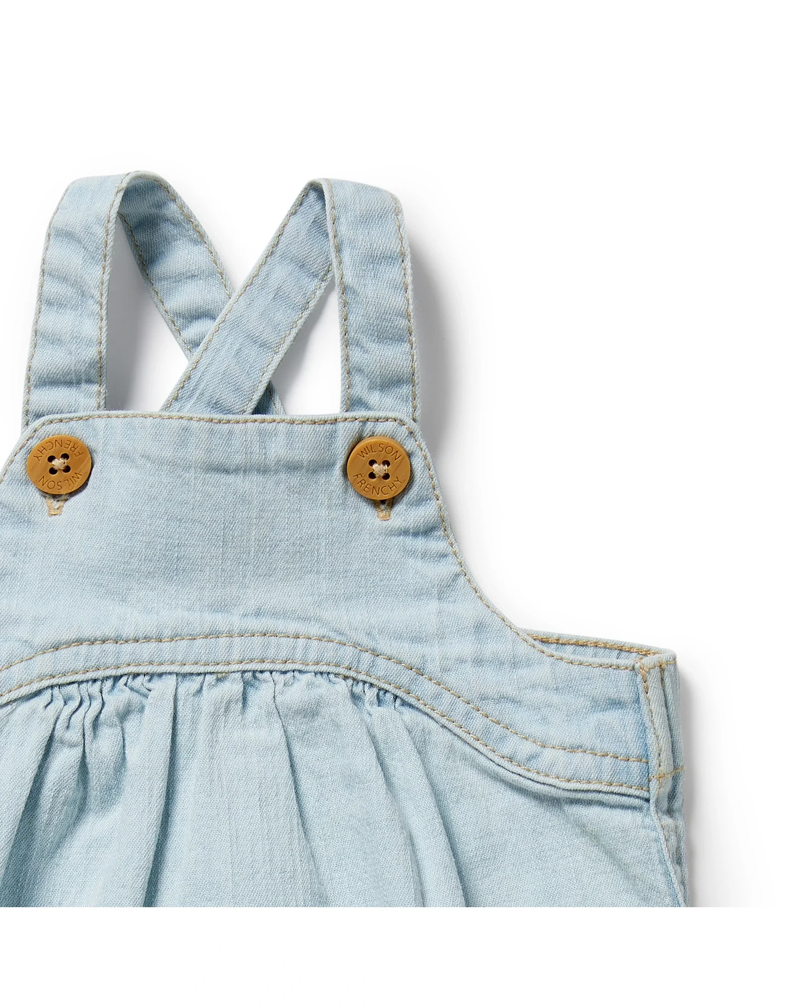 Wilson & Frenchy Organic Denim Bodysuit 12-18 Months - Image 4